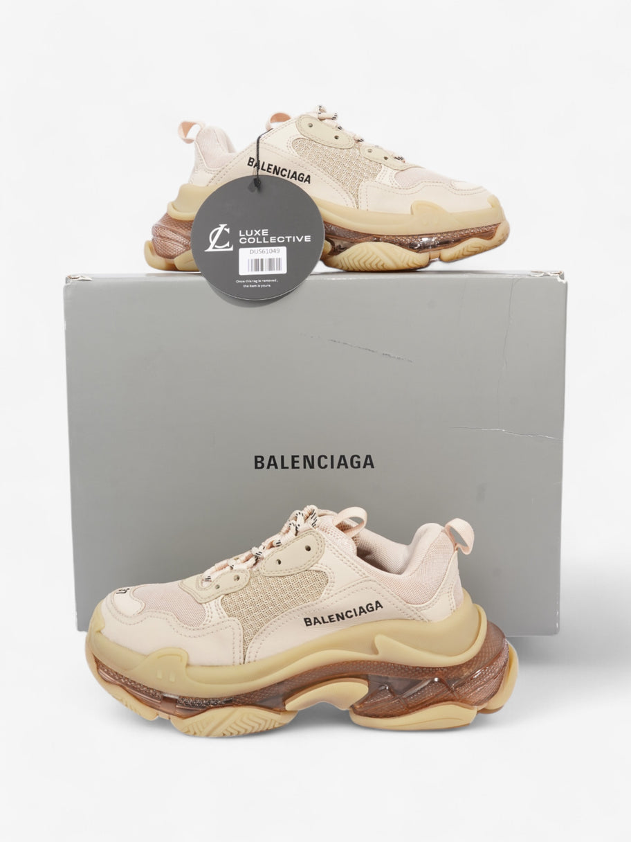 Balenciaga Triple S Clear Sole Beige  Mesh EU 37 UK 4 Image 8