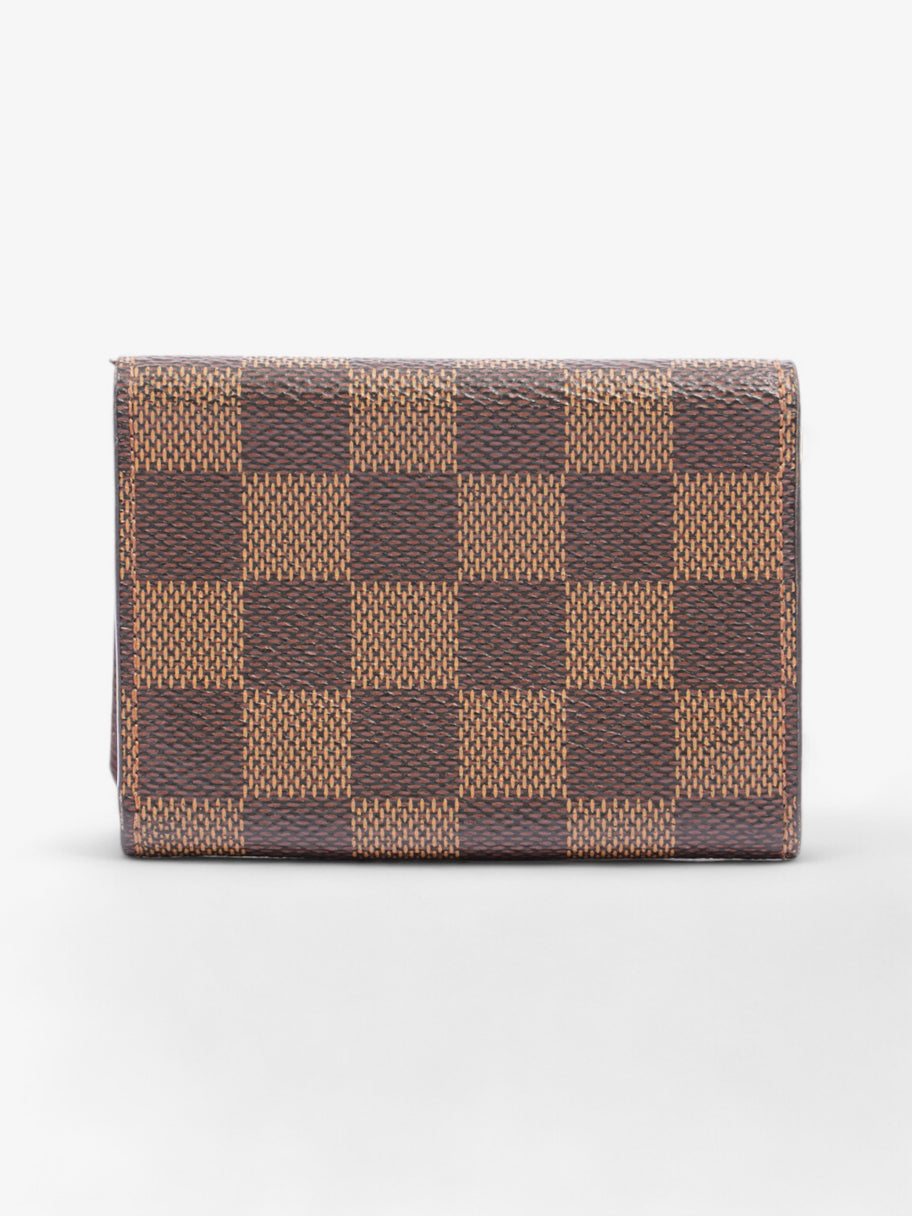 Louis Vuitton Card Case Holder Damier Ebene Coated Canvas Image 2