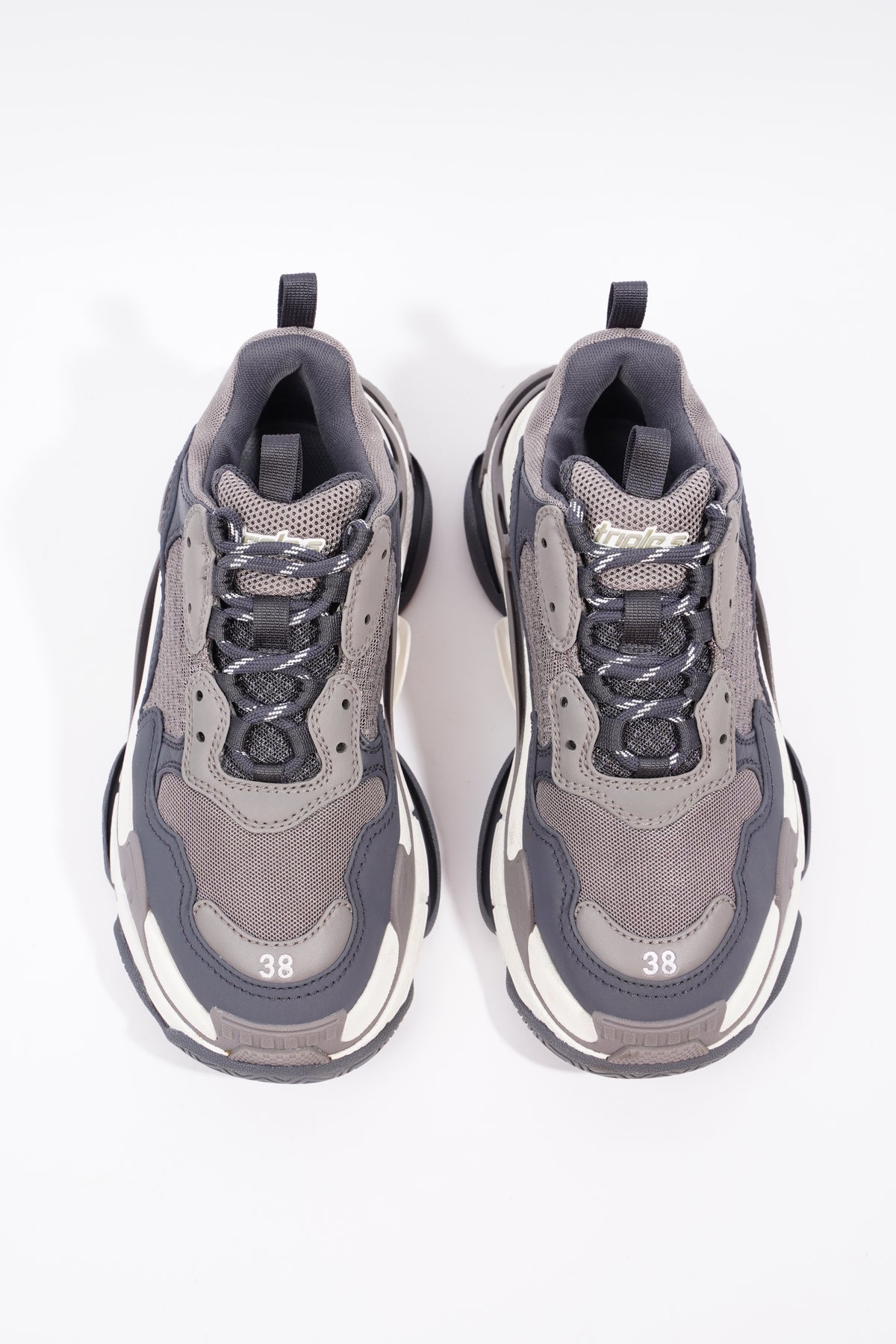 Balenciaga triple s sales half half