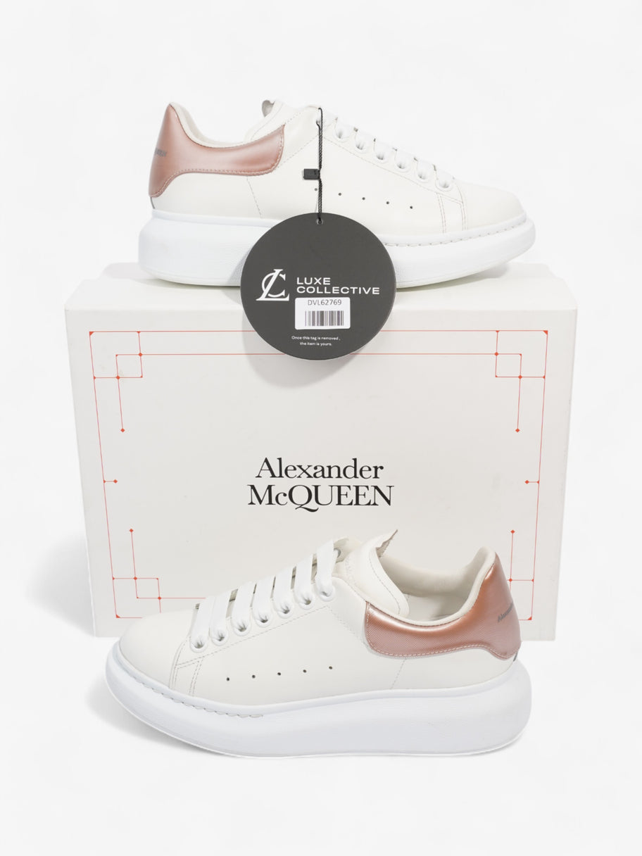 Alexander McQueen Oversized Sneaker White / Pink Tab Leather EU 37.5 UK 4.5 Image 8