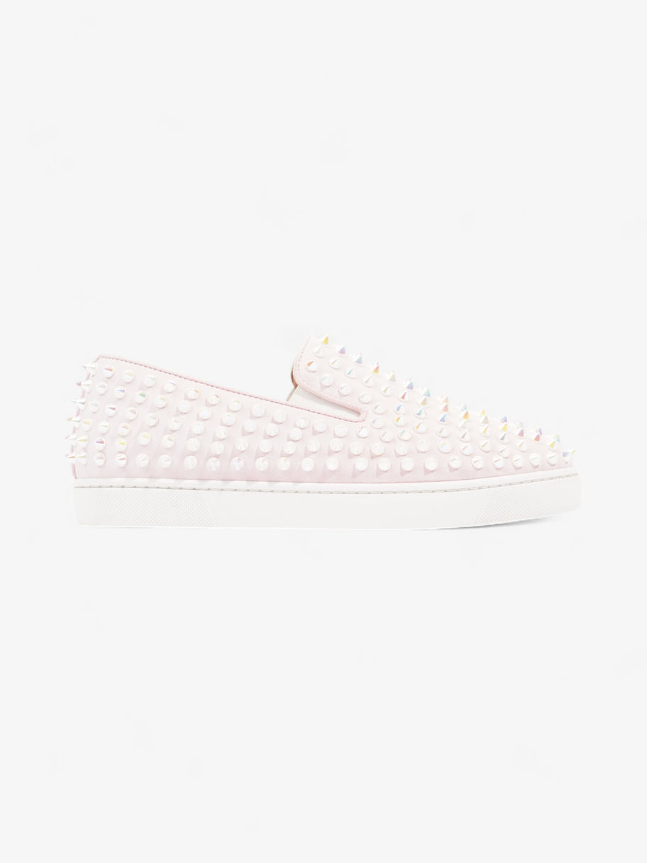 Christian Louboutin Roller Boat Sneakers Pink / Iridescent Suede EU 38.5 UK 5.5 Image 1