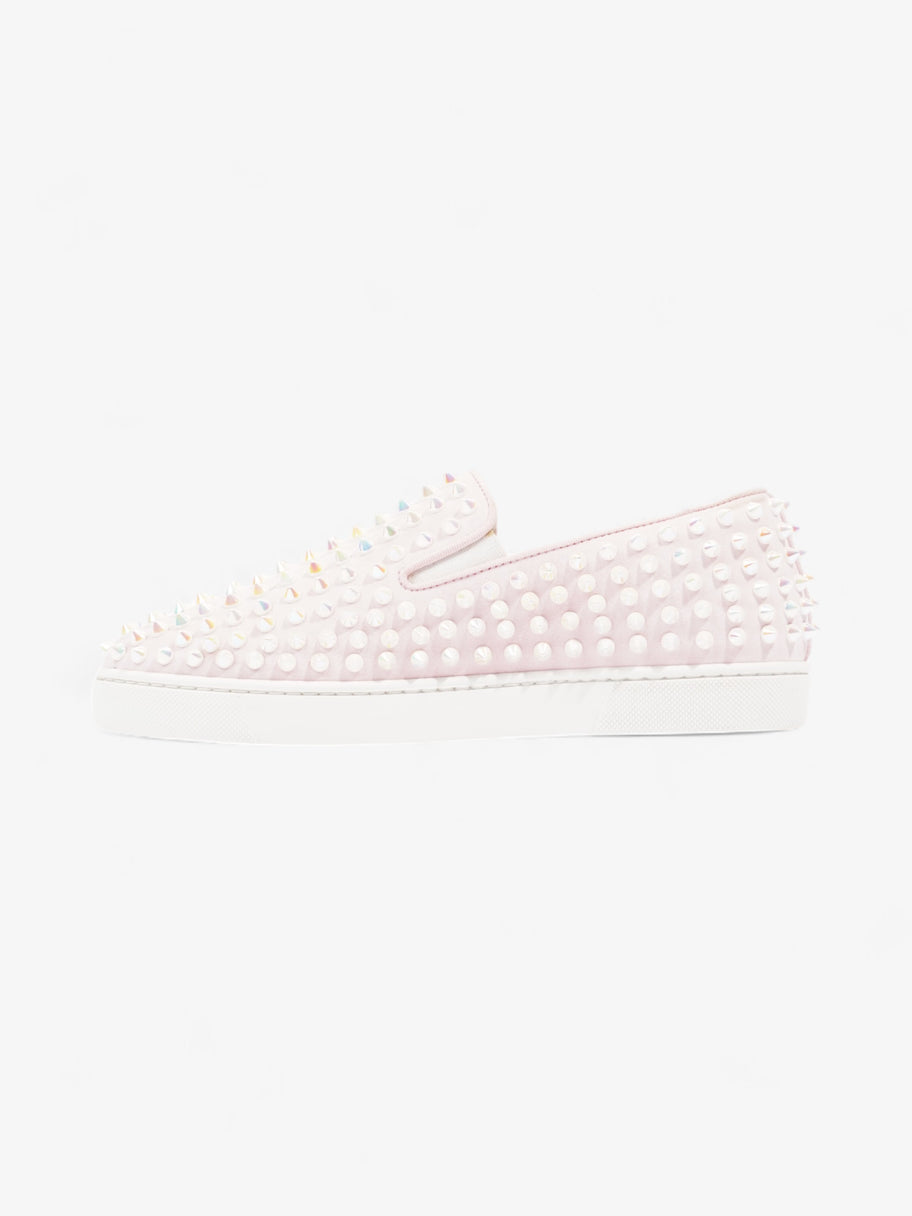 Christian Louboutin Roller Boat Sneakers Pink / Iridescent Suede EU 38.5 UK 5.5 Image 3