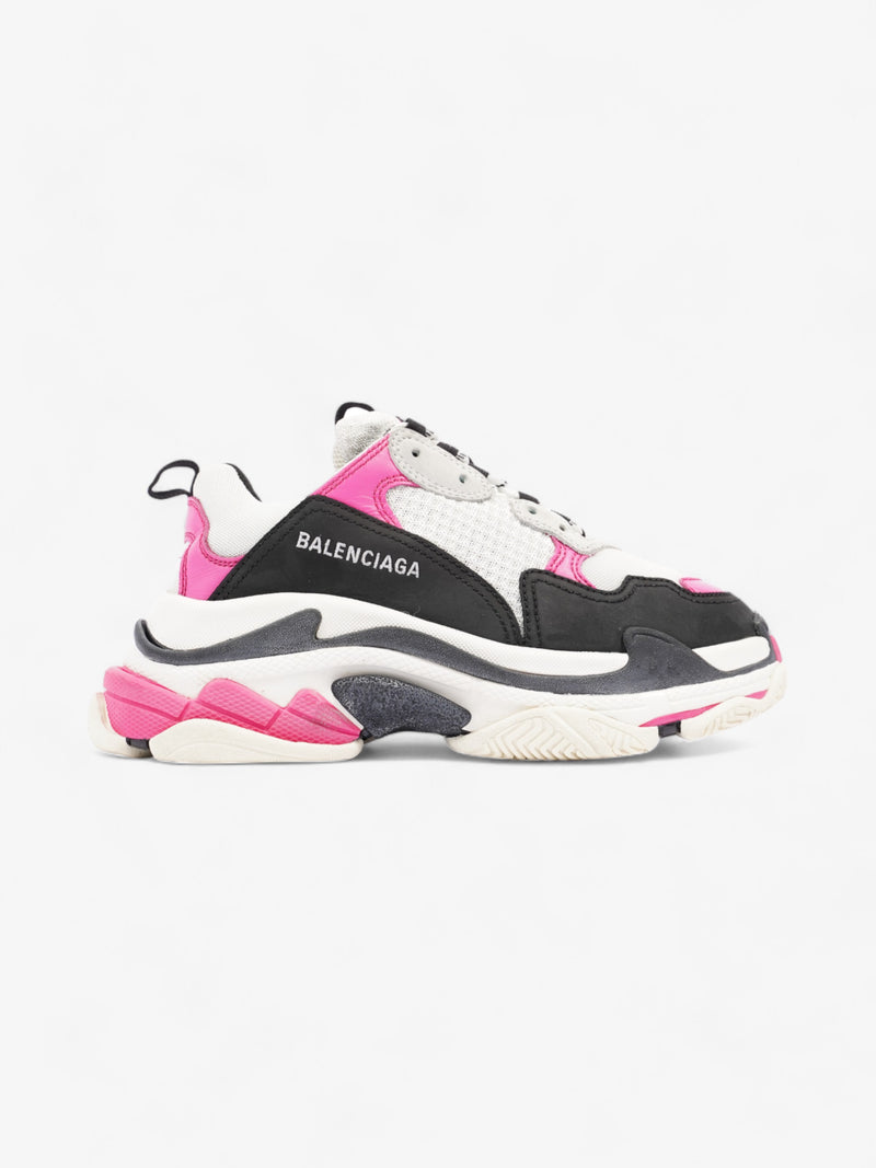  Balenciaga Triple S White / Pink / Black Mesh EU 38 UK 5