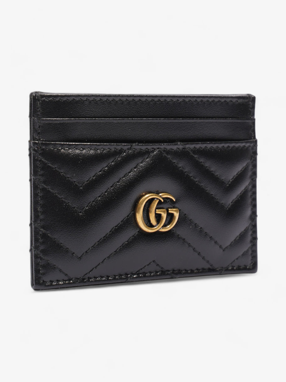 Gucci GG Marmont Card Holder Black Matelasse Leather Image 3