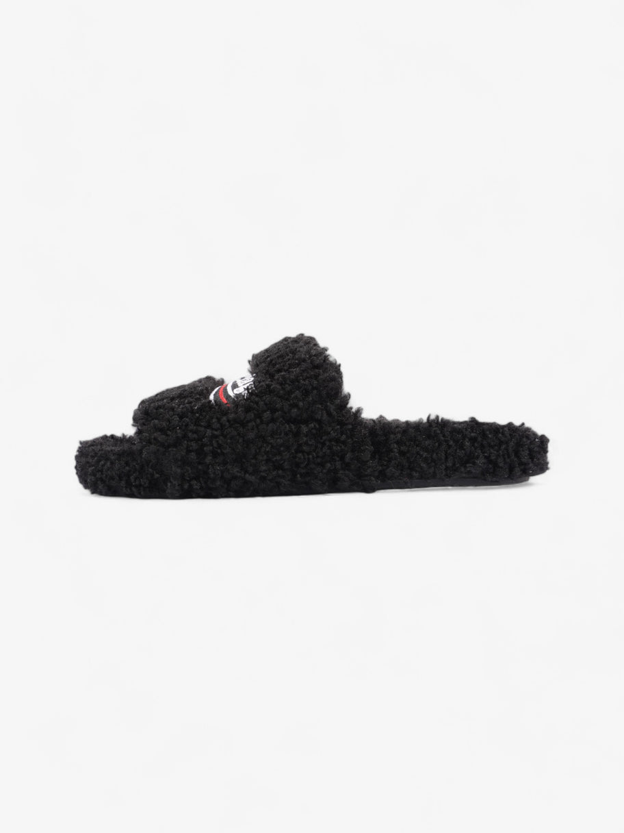 Balenciaga Furry Slider Black / White / Red EU 37 UK 4 Image 5