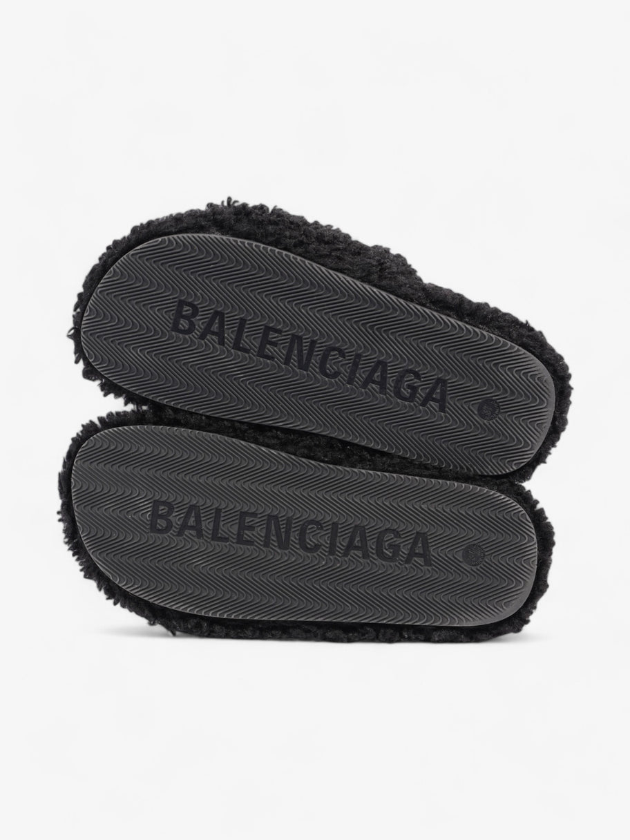 Balenciaga Furry Slider Black / White / Red EU 37 UK 4 Image 7