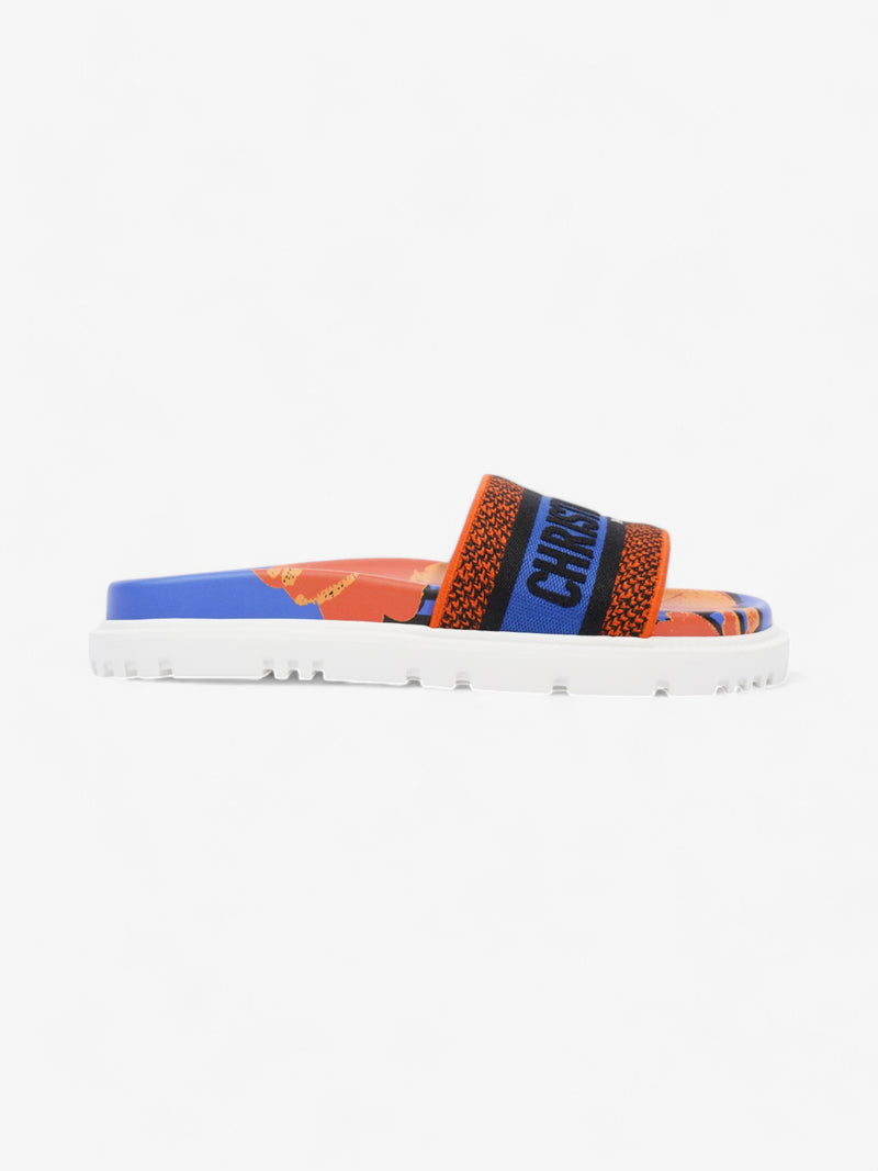  Christian Dior Dway Orange / Blue / Black Cotton EU 37.5 UK 4.5