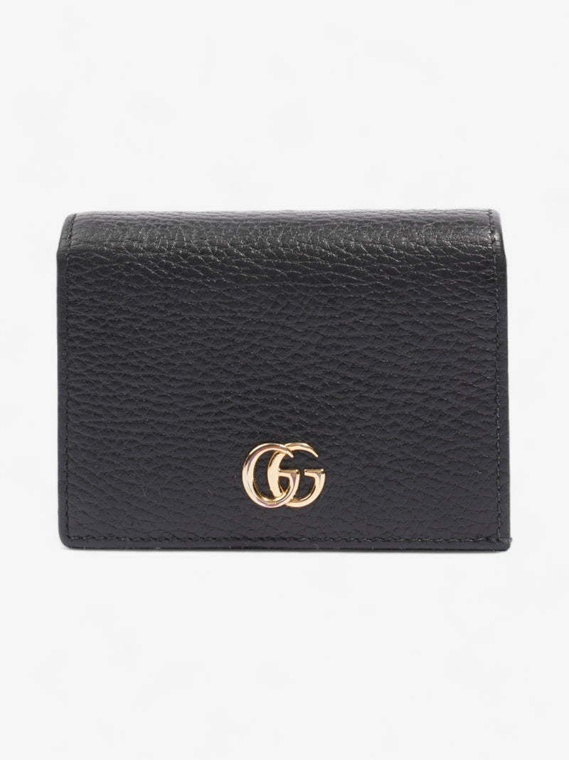  Gucci GG Marmont Card Holder Black Leather