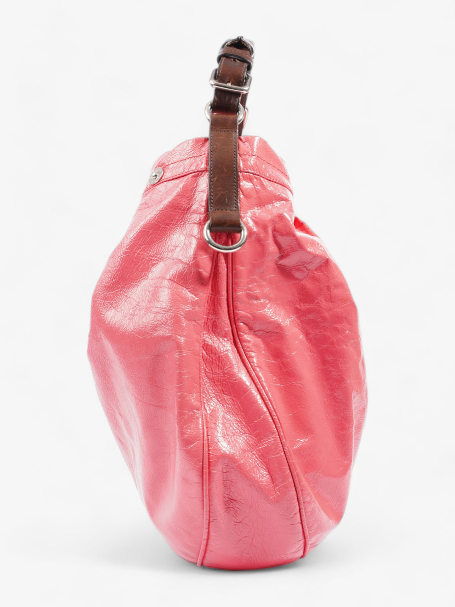 Mitzy Hobo East West Pink Leather Image 3