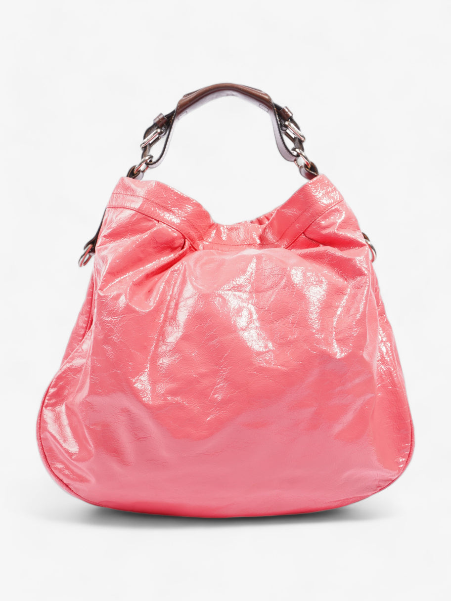 Mitzy Hobo East West Pink Leather Image 4