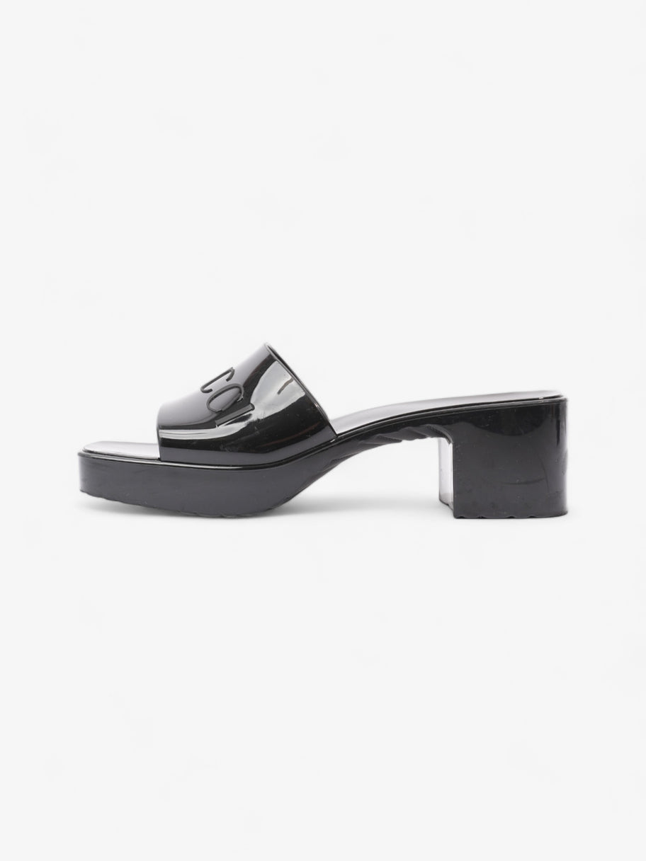 Logo Platform Slide Sandal 40mm Black Rubber EU 38 UK 5 Image 5