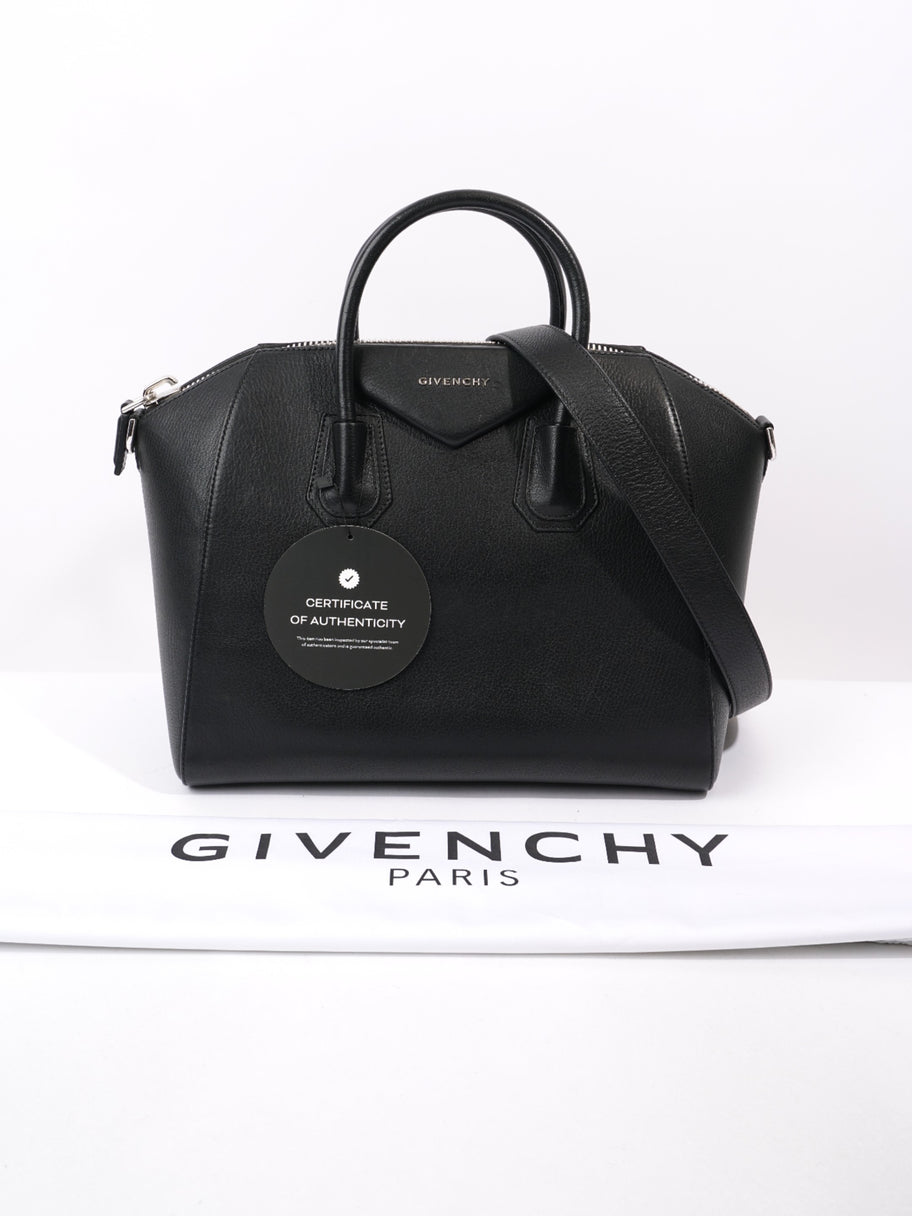 Givenchy Antigona Black Grained Leather Medium Image 10