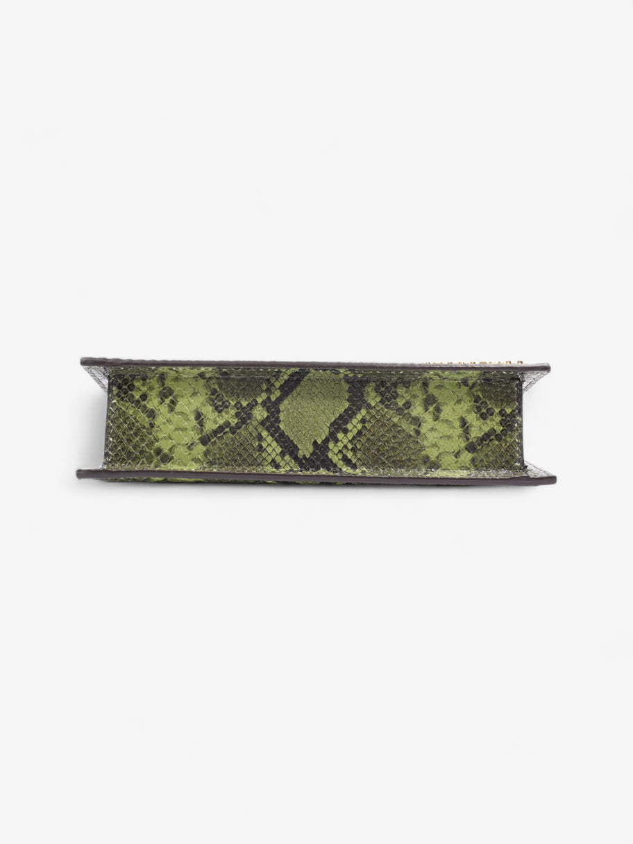 Jacquemus Le Chiquito Long Boucle Green Embossed Leather Image 7