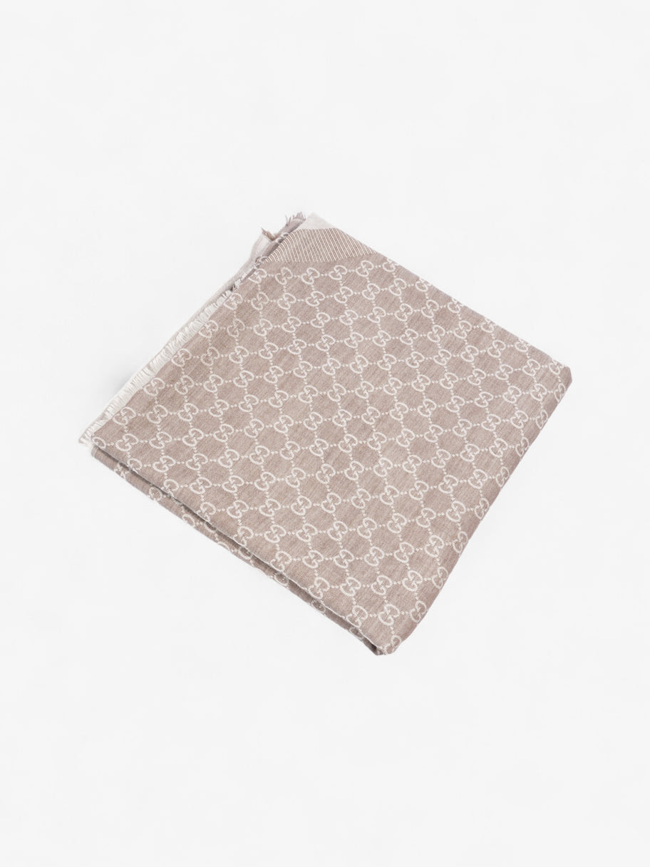 Gucci GG Guccissima Scarf GG Supreme / Beige Wool Image 5