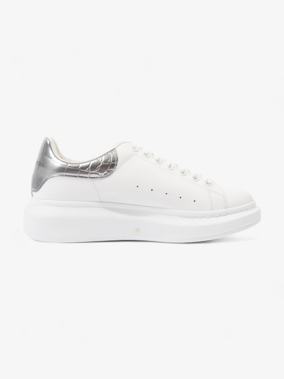 Oversized Sneakers White / Silver Leather EU 40 UK 7 Image 4