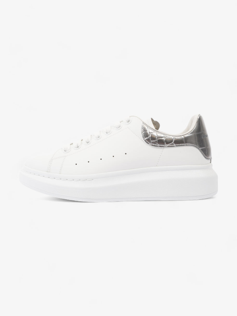 Oversized Sneakers White / Silver Leather EU 40 UK 7 Image 5
