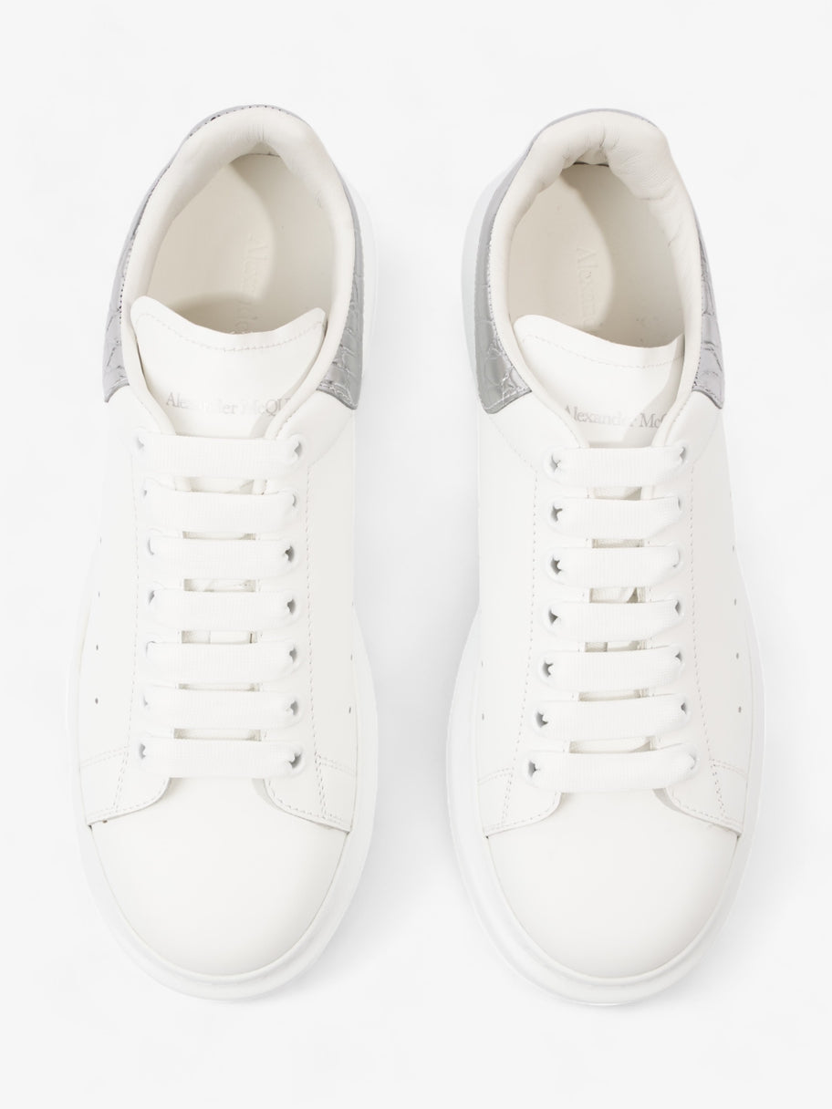 Oversized Sneakers White / Silver Leather EU 40 UK 7 Image 8