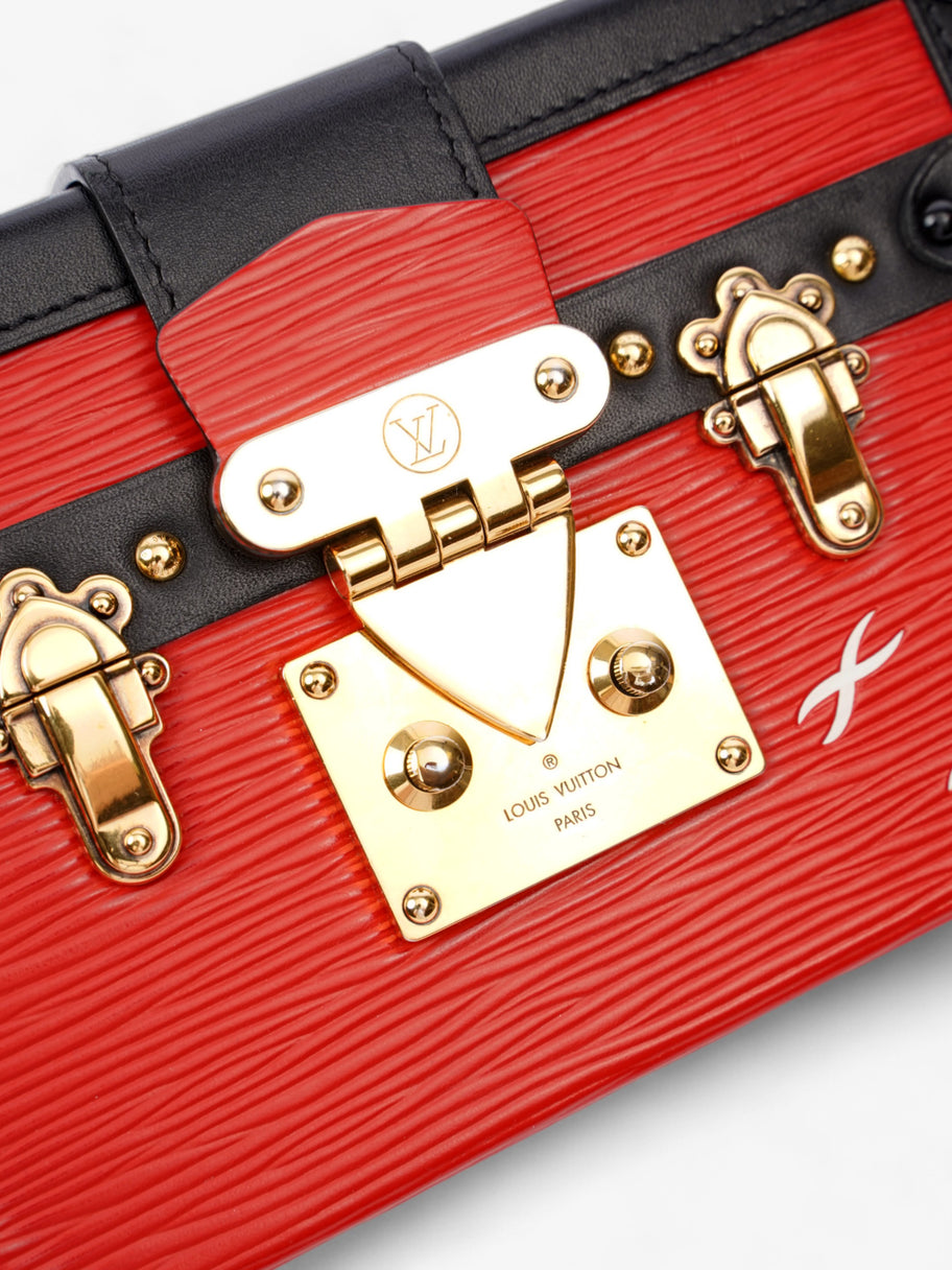 Louis Vuitton Petite Malle Black / Red Epi Leather Image 9