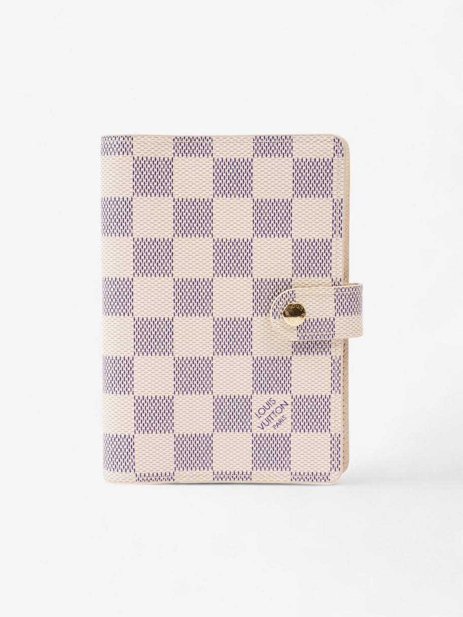 Louis Vuitton Small Ring Agenda Cover Damier Azur Coated Canvas Image 1