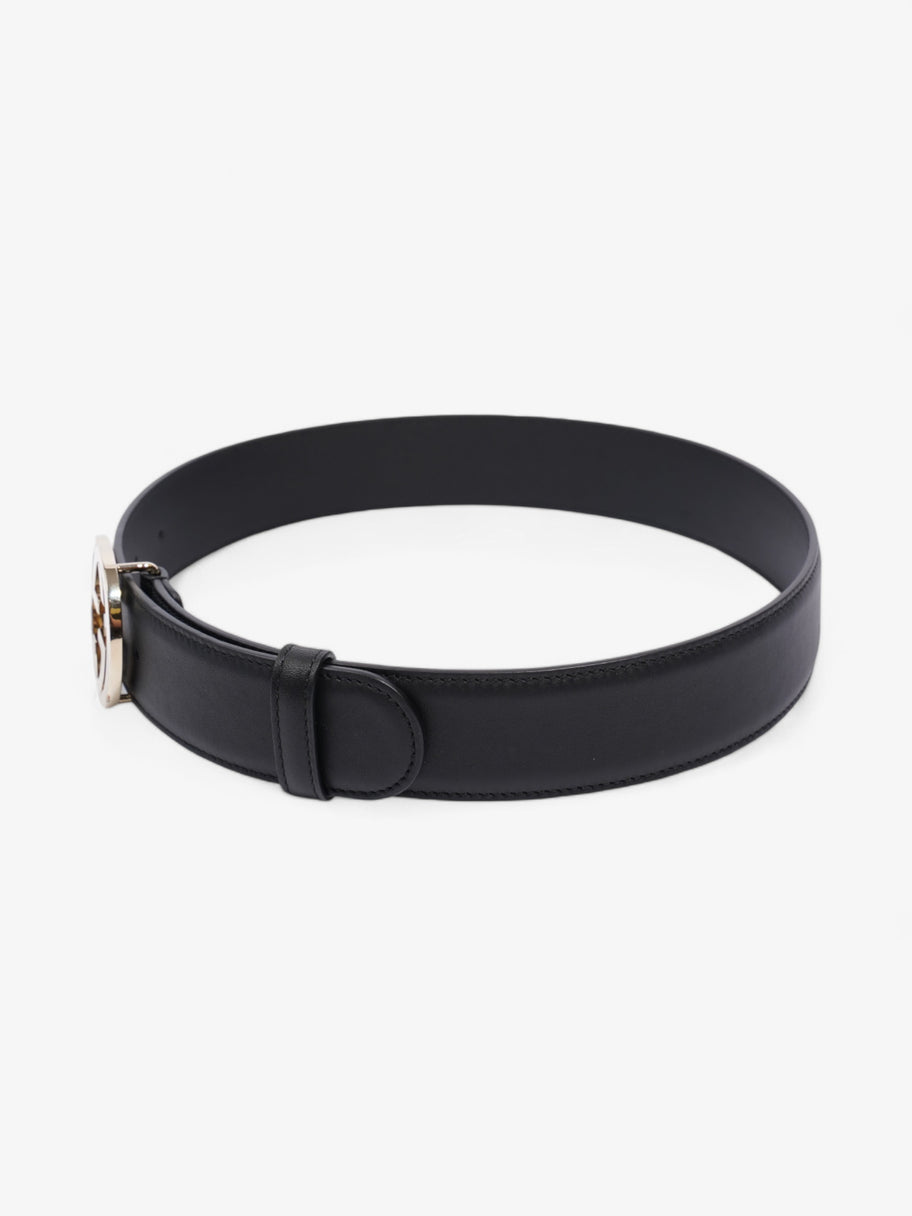 Gucci Interlocking G Belt Black / Gold Leather 70cm / 28