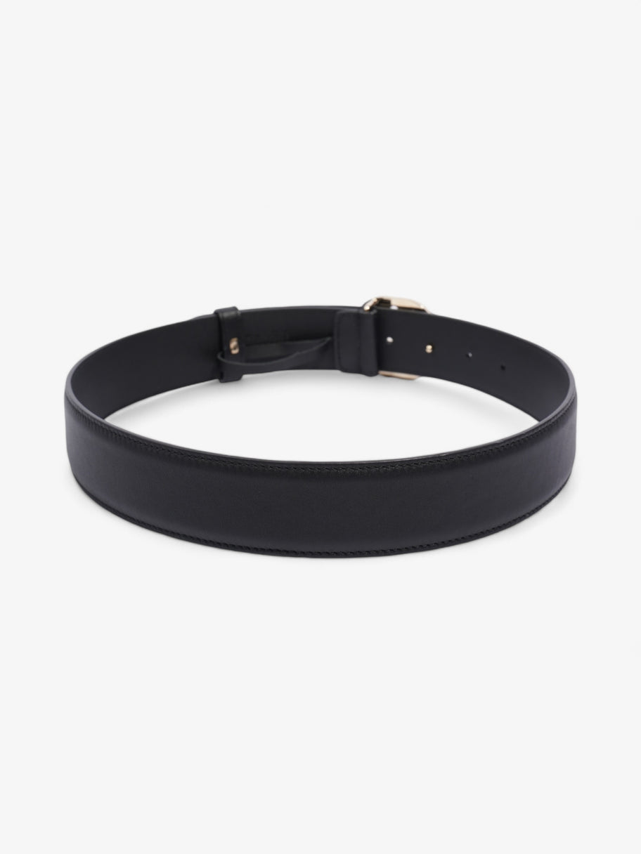 Gucci Interlocking G Belt Black / Gold Leather 70cm / 28