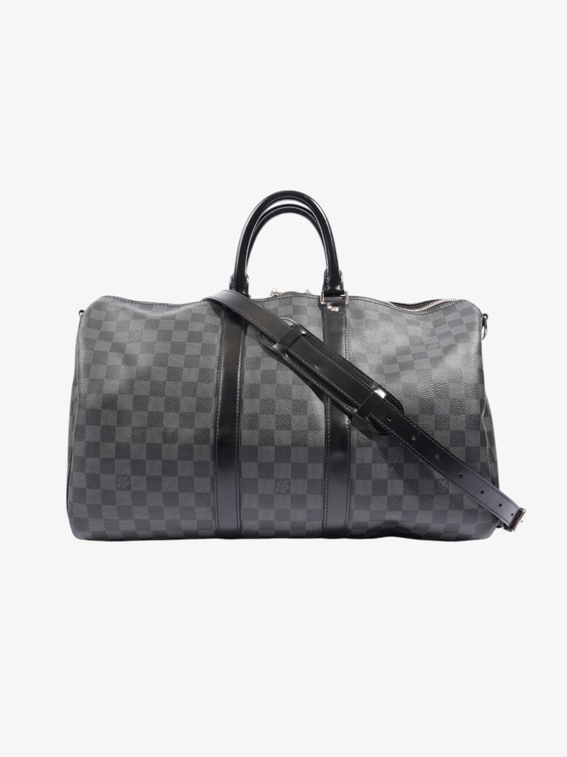  Louis Vuitton Keepall Bandouliere Damier Graphite Coated Canvas 45