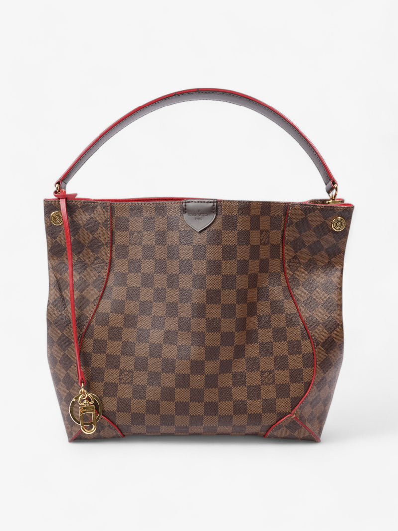  Louis Vuitton Caissa Damier Ebene Coated Canvas