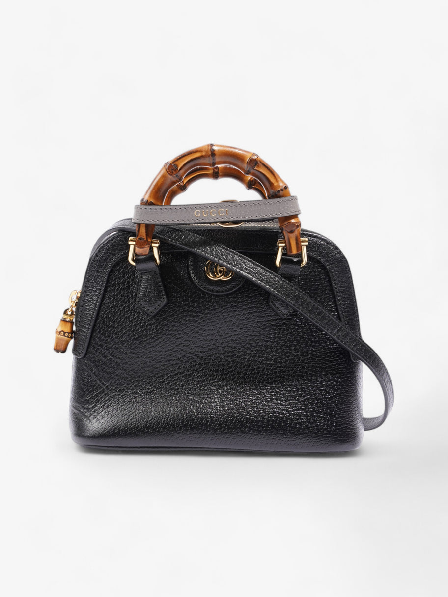 Gucci Diana Bamboo Black / Brown Leather Mini Image 1