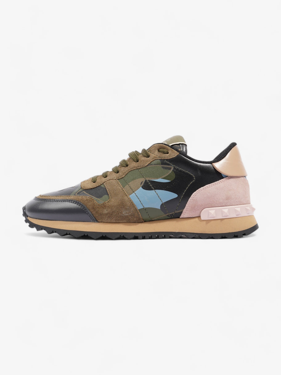 Valentino Rockrunner Sneakers Khaki / Black / Pink Suede EU 39 UK 6 Image 5