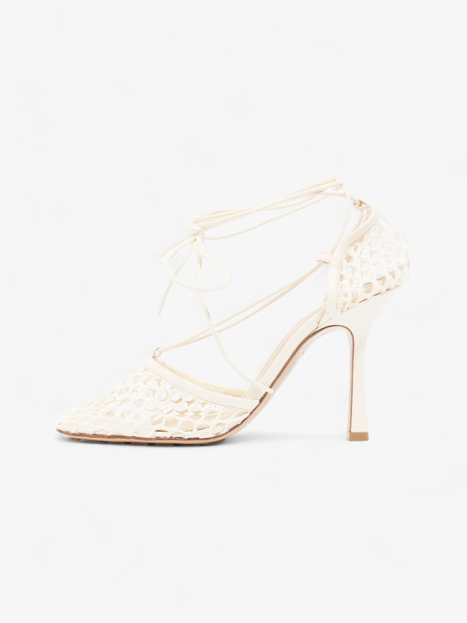 Bottega Veneta Mesh Trim Sandals 80 Cream Mesh EU 38 UK 5 Image 5