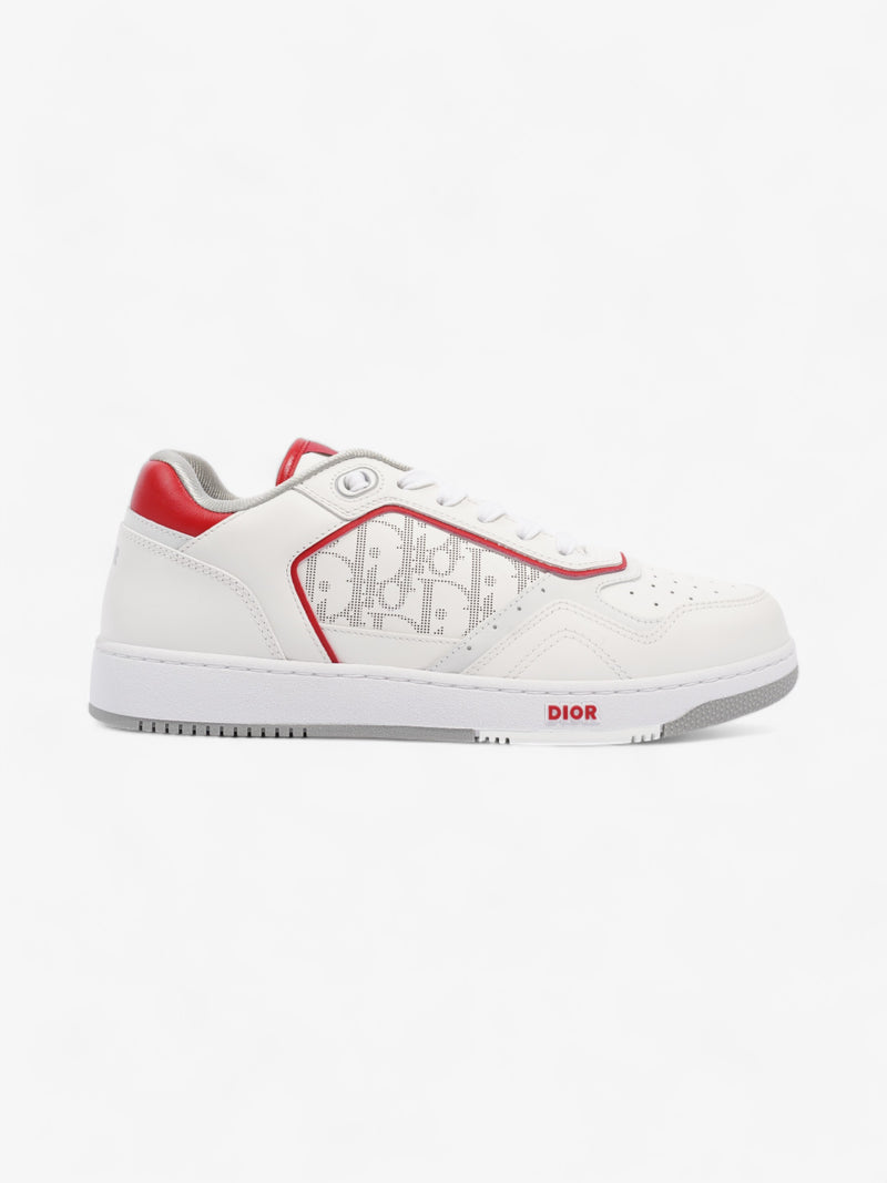  B27 Low Top Sneaker White / Red Leather EU 42 UK 8
