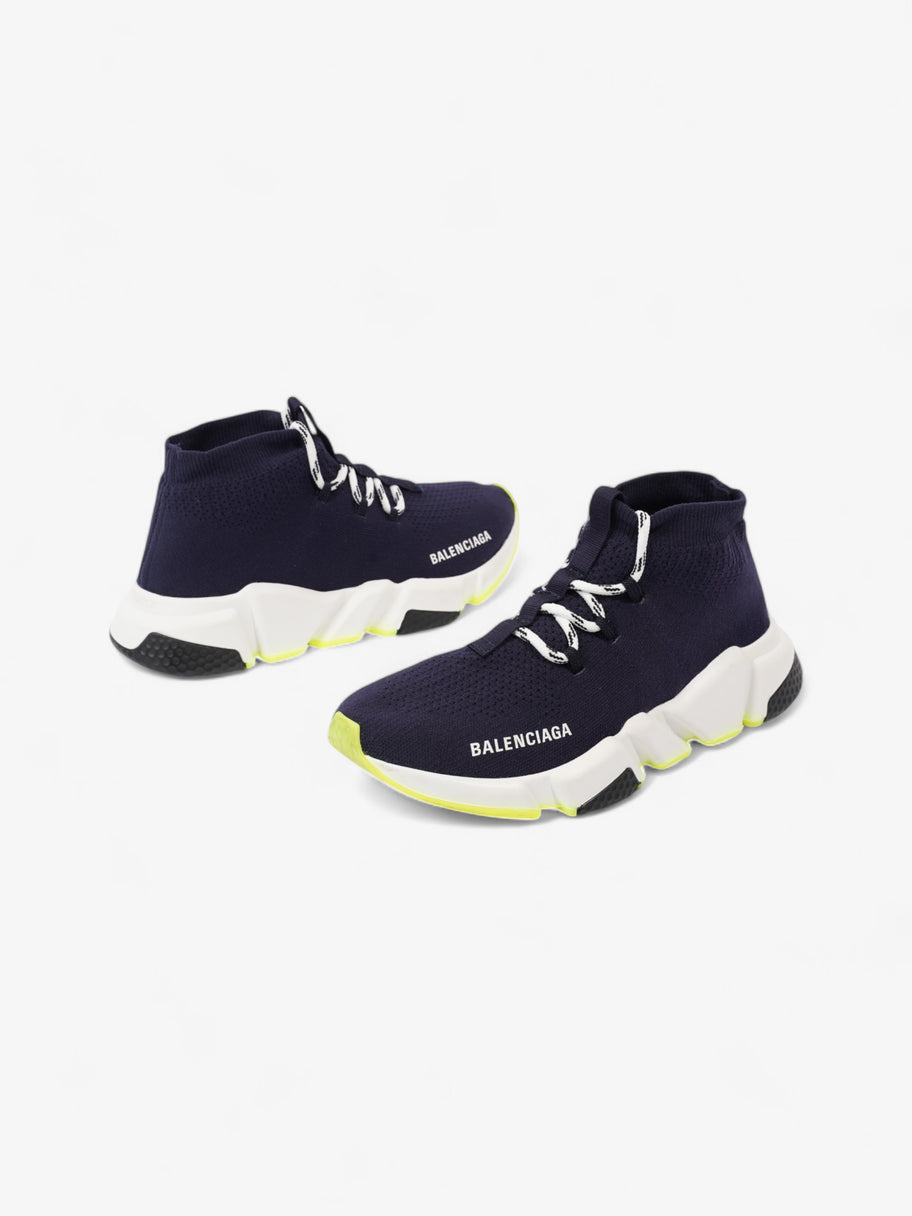 Balenciaga Speed Lace-Up Navy Blue / White Cotton EU 37 UK 4 Image 9