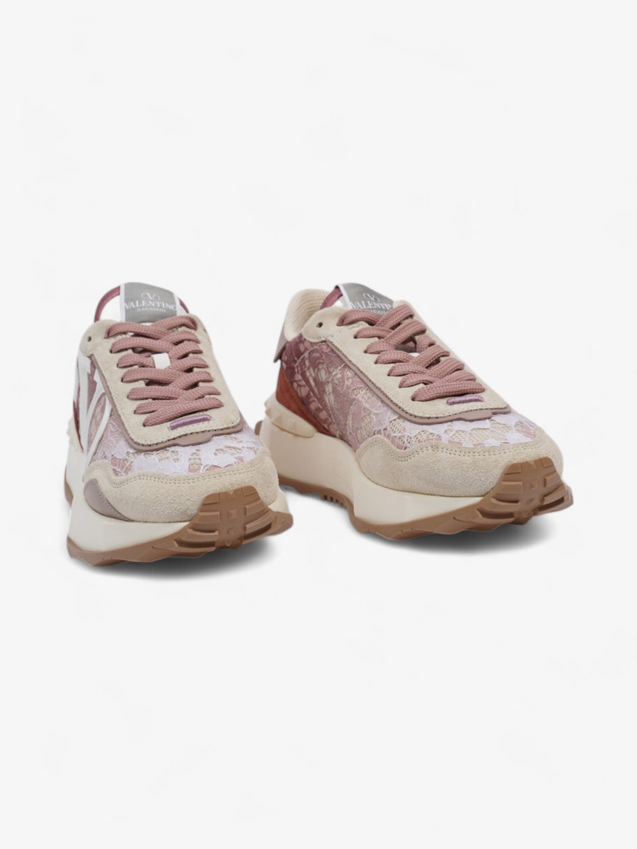 Valentino Vlogo Lacerunner Pink / Stone  / Maroon  Lace EU 37.5 UK 4.5 Image 2