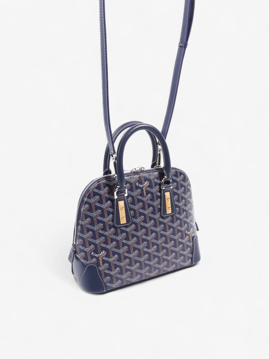 Goyard Vendôme Navy Blue Coated Canvas Mini Image 9