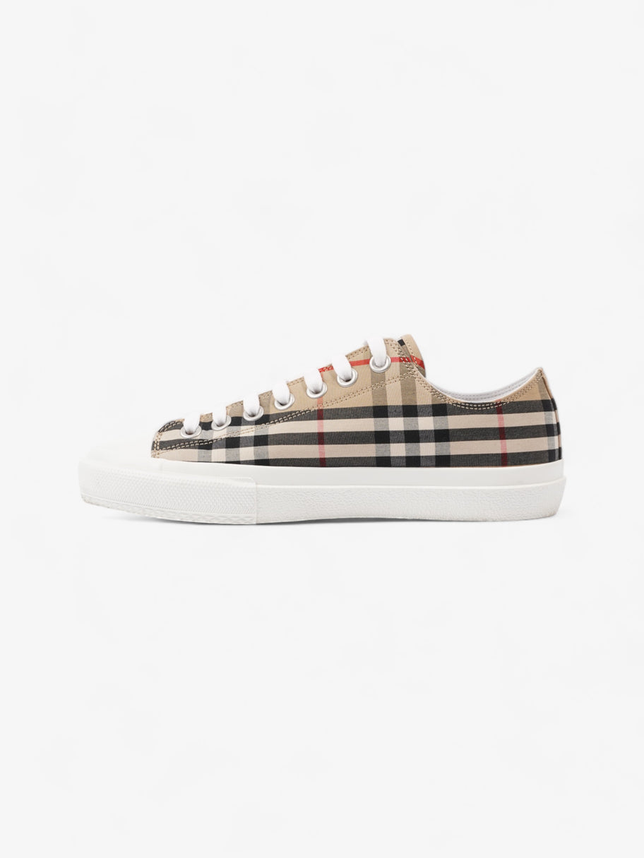 Burberry Larkhal Sneakers Beige Checkered / White Canvas EU 40 UK 7 Image 3