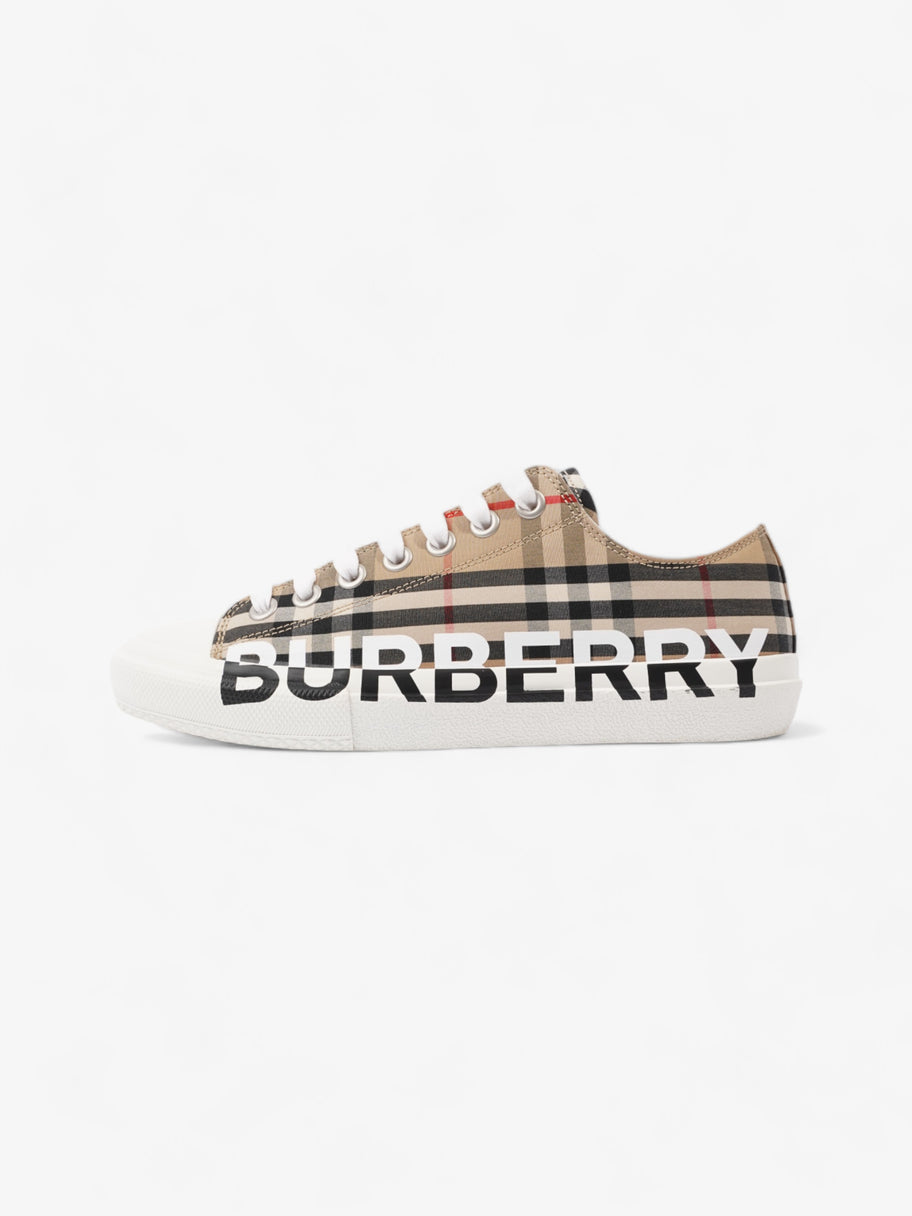 Burberry Larkhal Sneakers Beige Checkered / White Canvas EU 40 UK 7 Image 5