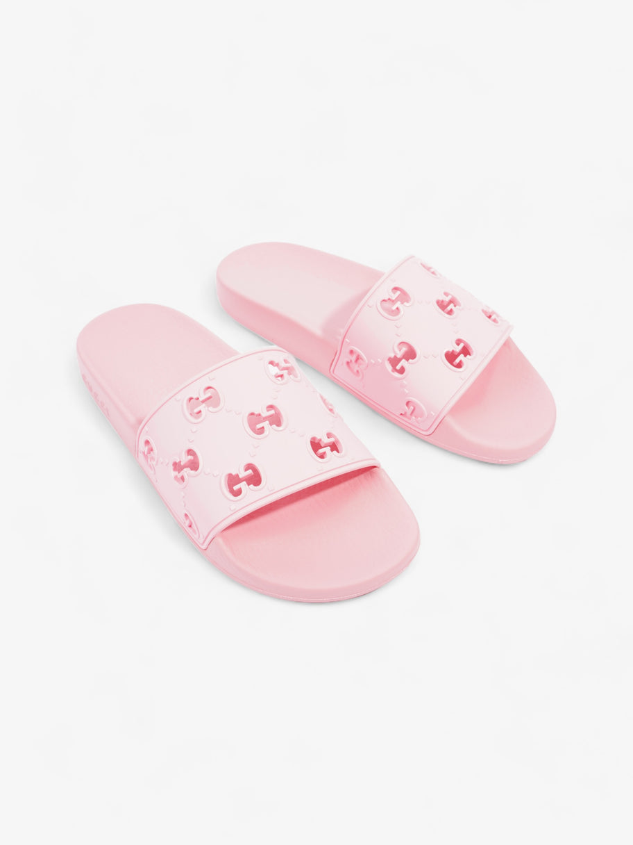 Gucci GG Slides Pink Rubber EU 38 UK 5 Image 2