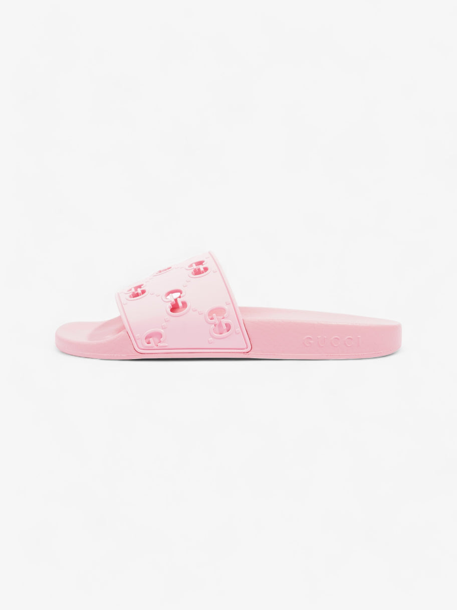 Gucci GG Slides Pink Rubber EU 38 UK 5 Luxe Collective