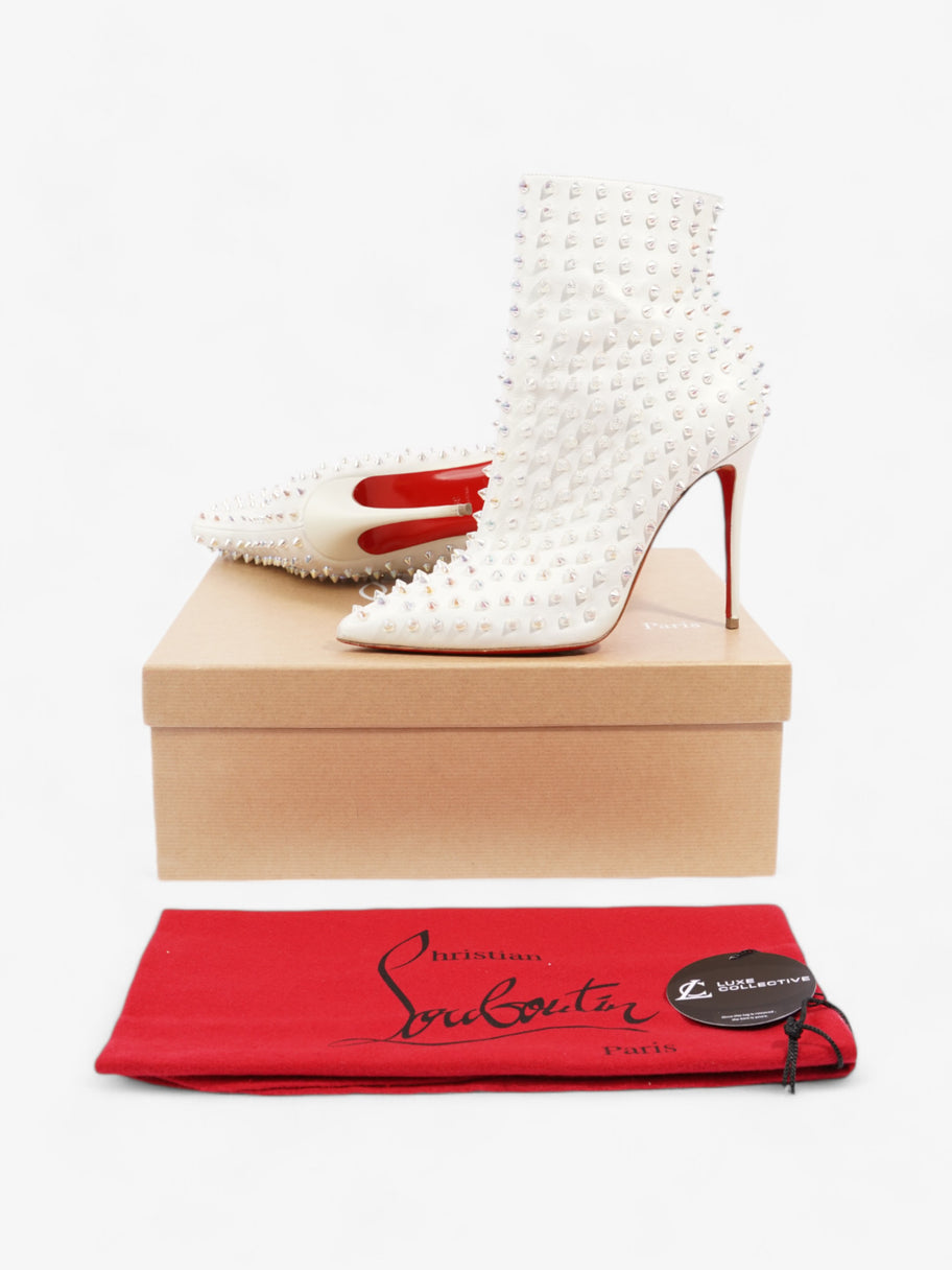 Christian Louboutin Snakila 100mm Snow / Clear Nappa Leather EU 39 UK 6 Image 10