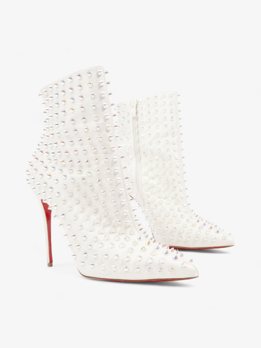 Christian Louboutin Snakila 100mm Snow / Clear Nappa Leather EU 39 UK 6 Image 2