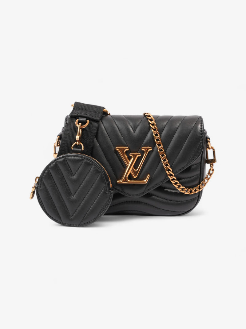  Louis Vuitton New Wave Multi-Pochette Black Leather