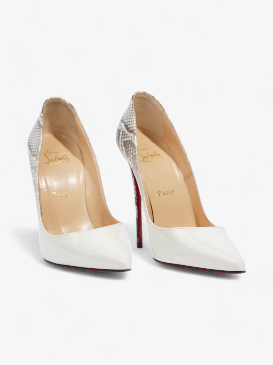 Christian Louboutin So Kate 120 White  / Black Patent Leather EU 37 UK 4 Image 2