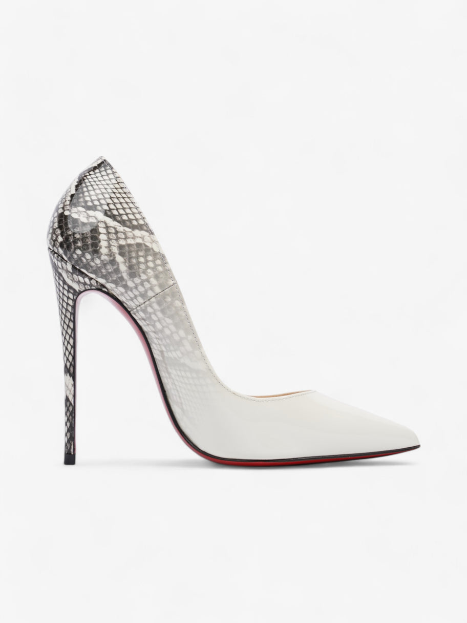 Christian Louboutin So Kate 120 White  / Black Patent Leather EU 37 UK 4 Image 4