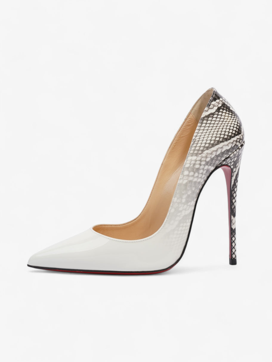 Christian Louboutin So Kate 120 White  / Black Patent Leather EU 37 UK 4 Image 5