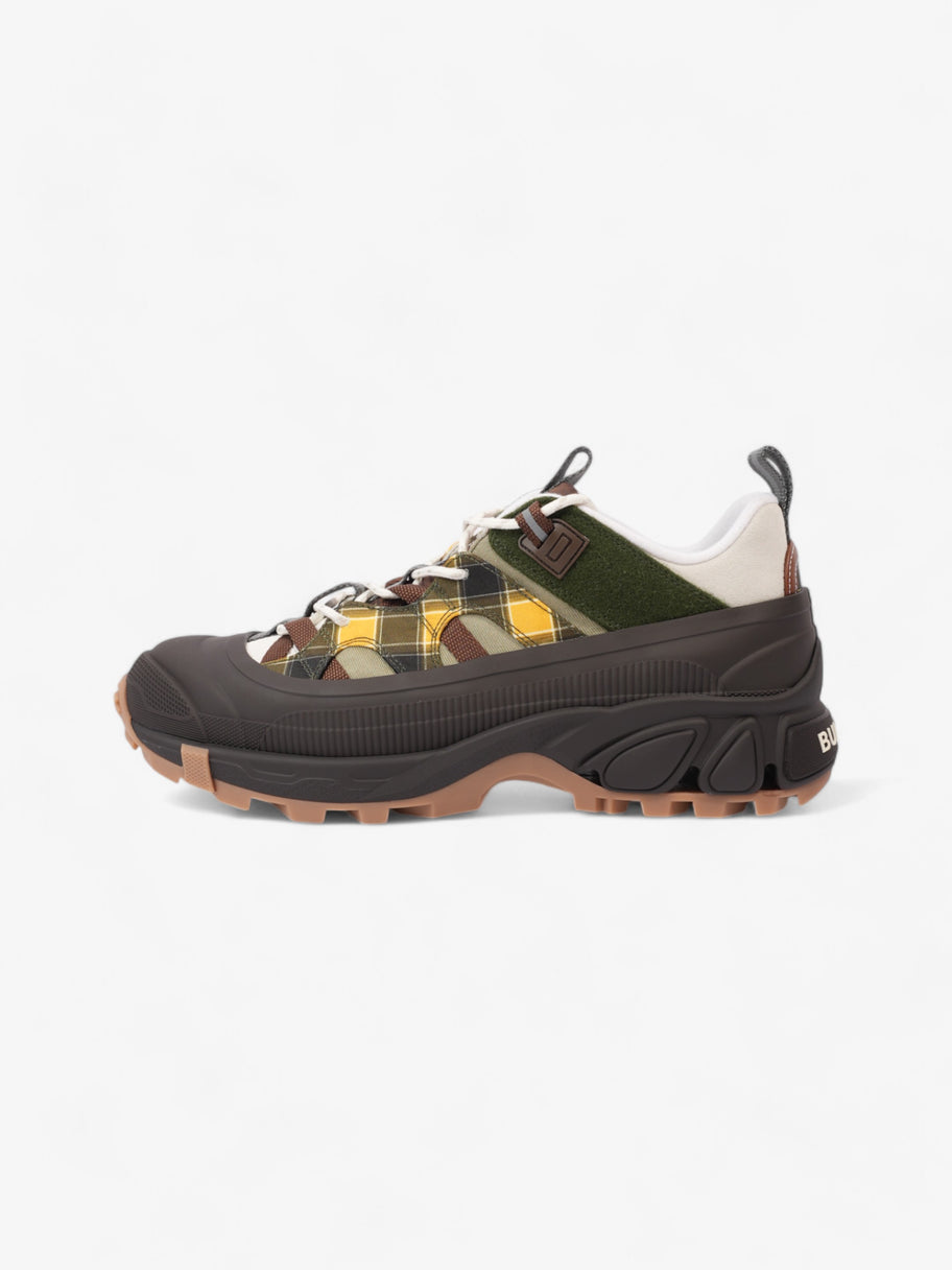 Burberry Arthur Sneakers Brown / Green / Yellow Rubber EU 42 UK 8 Image 5