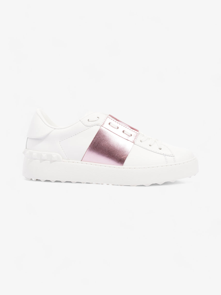 Open Sneakers  White / Pink Leather EU 37 UK 4 Image 1