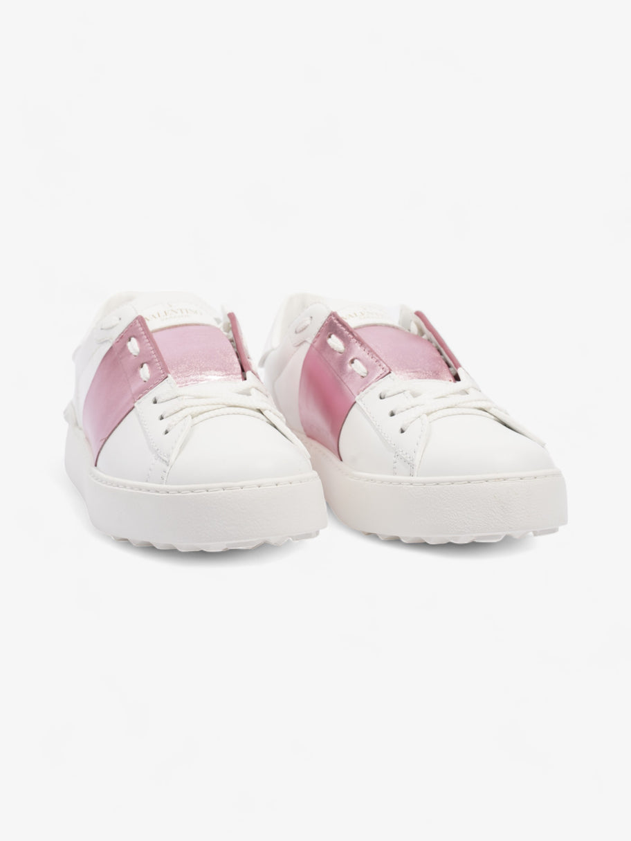 Open Sneakers  White / Pink Leather EU 37 UK 4 Image 2