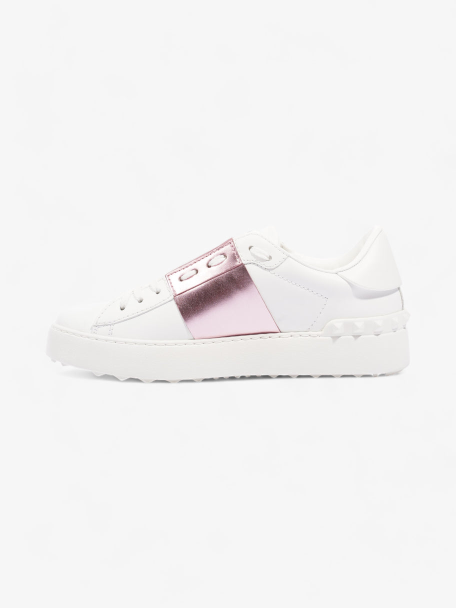Open Sneakers  White / Pink Leather EU 37 UK 4 Image 3