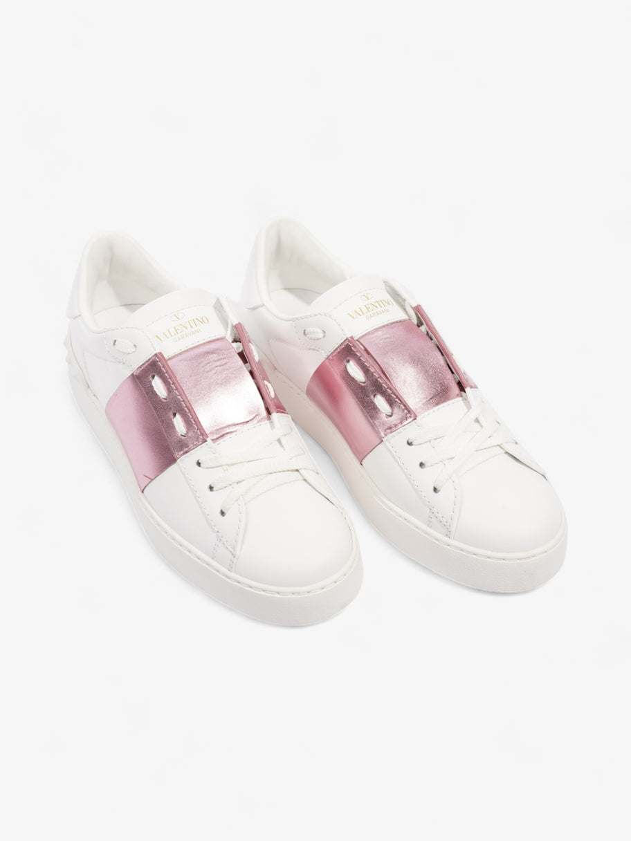 Open Sneakers  White / Pink Leather EU 37 UK 4 Image 8