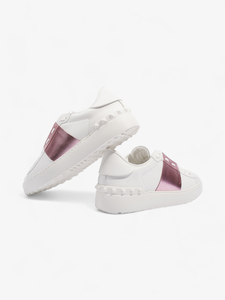 Open Sneakers  White / Pink Leather EU 37 UK 4 Image 9